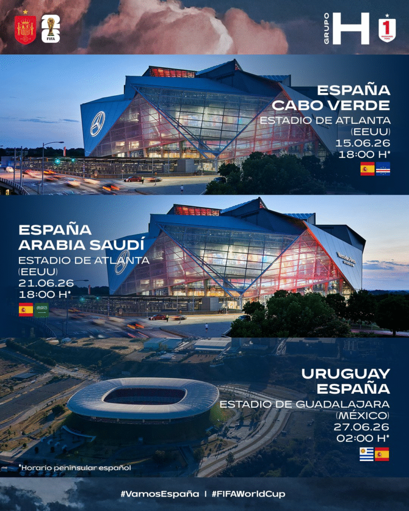 Spain World Cup 2026 fixture lost