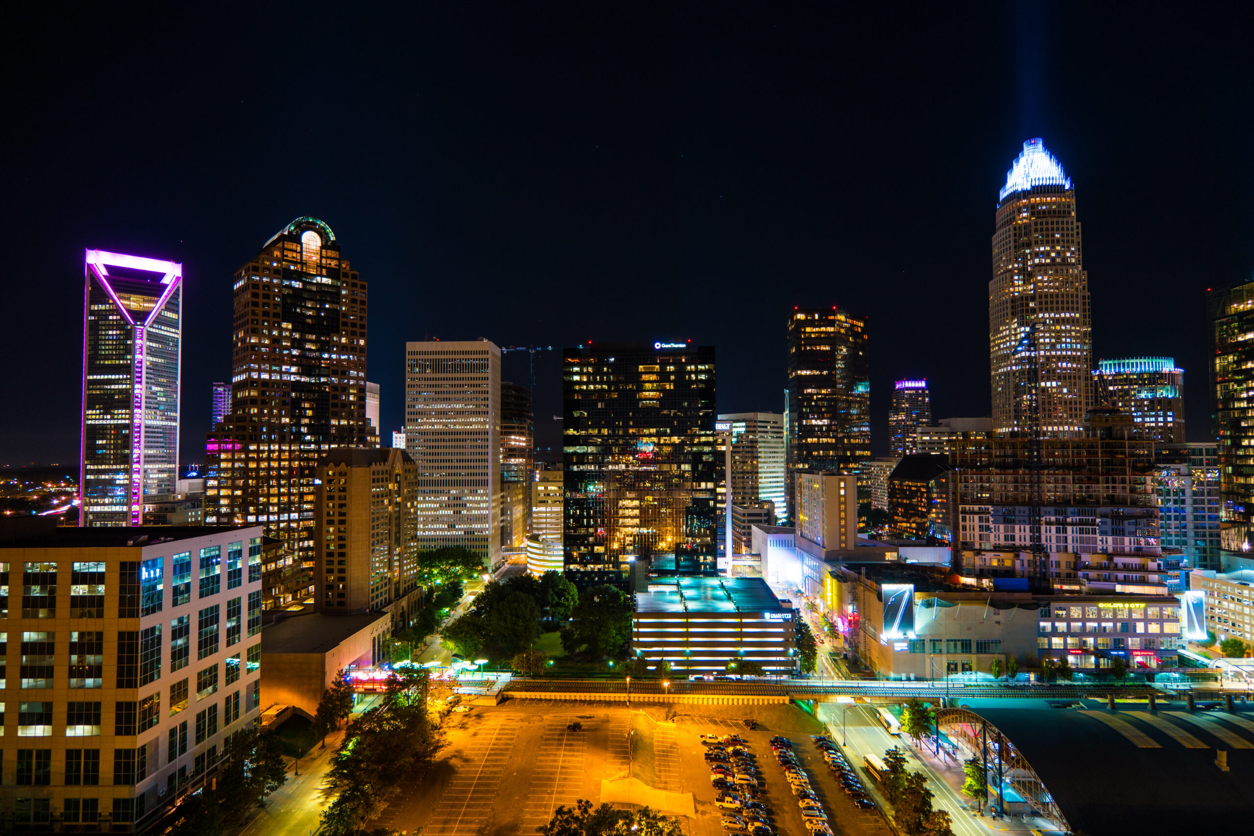 Downtown Charlotte at Night