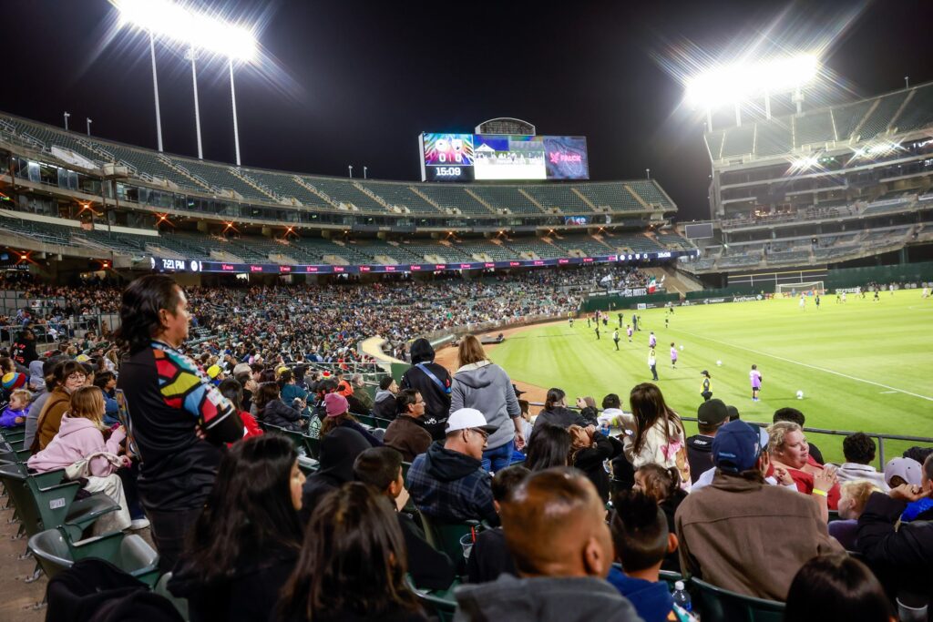 Oakland Roots supporters at their final home match.